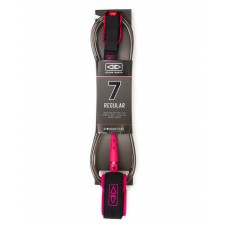 Leash Surf Ocean & Earth Regular Moulded 7' Negro Rosa